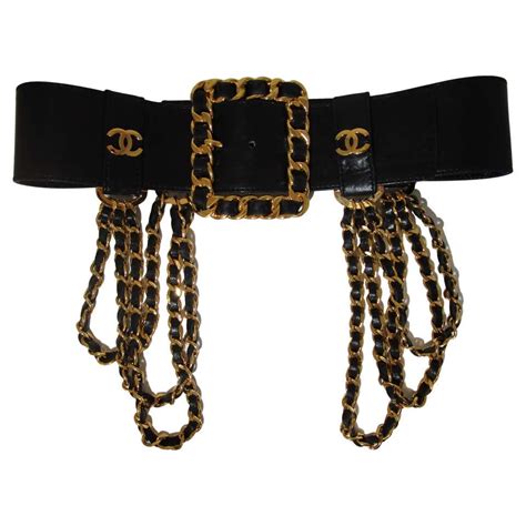 chanel chain belt 90s|authentic chanel belt.